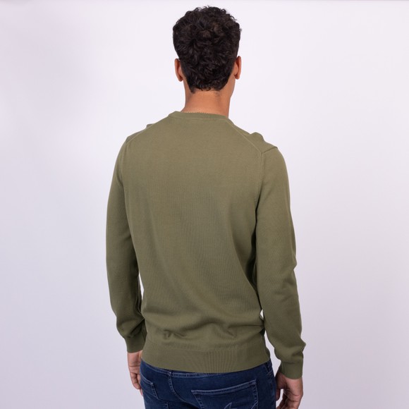 Lacoste Mens Green AH1985 Crew Jumper main image