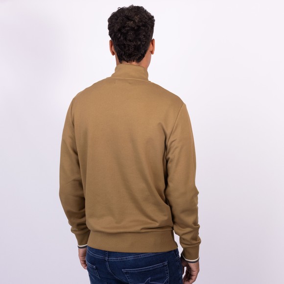 Fred Perry Mens Beige 1/2 Zip Sweatshirt main image