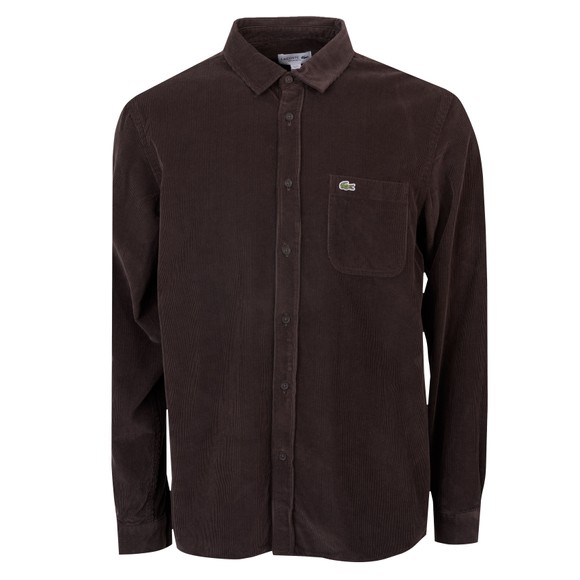 Lacoste Mens Purple Casual Cord Shirt main image