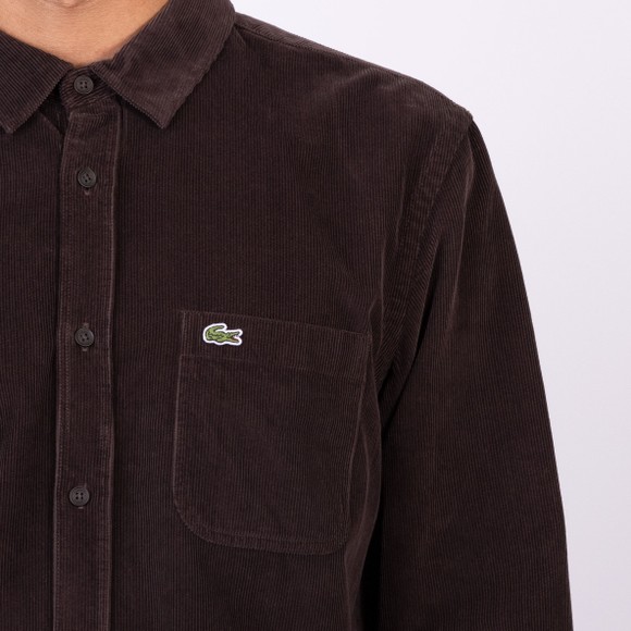 Lacoste Mens Purple Casual Cord Shirt main image
