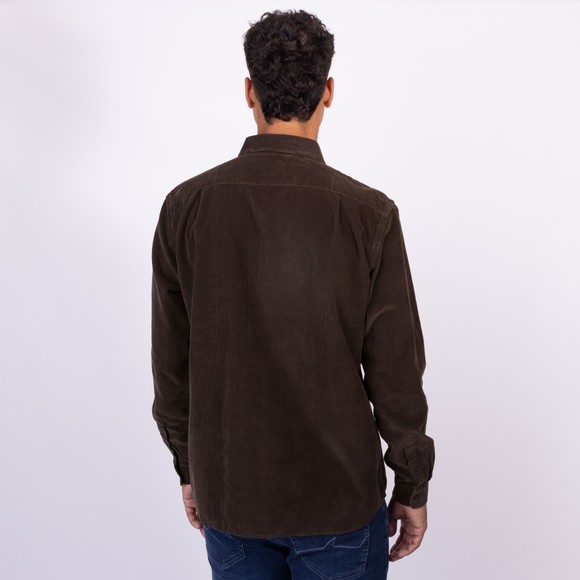 Lacoste Mens Purple Casual Cord Shirt main image