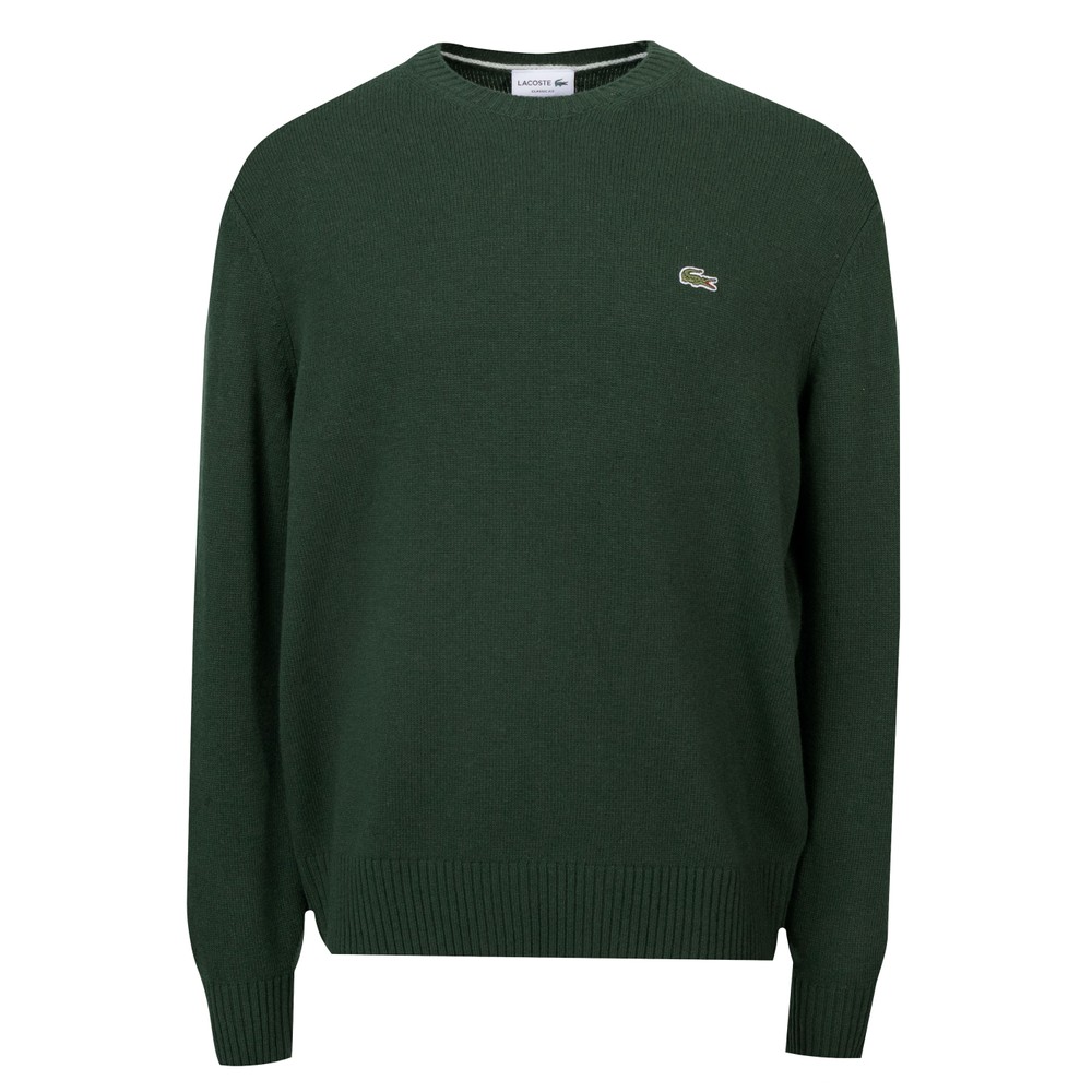Carded Wool Crew Neck Knitted Jumper