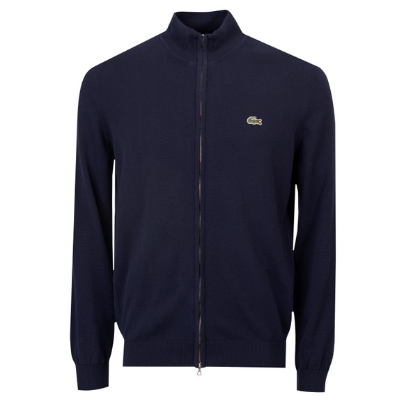 Lacoste Mens Blue Full Zip Knitted Jumper main image