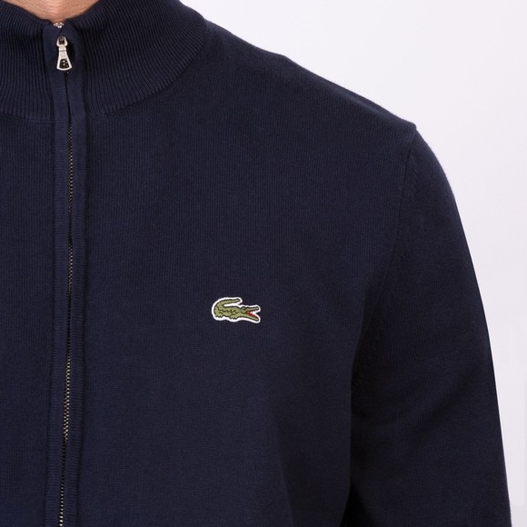Lacoste Mens Blue Full Zip Knitted Jumper main image