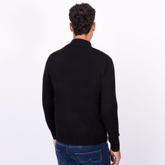 Ma.Strum Mens Black Storm Knitted Hybrid Jacket main image