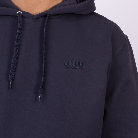 Moschino Mens Blue Tape Pocket Overhead Hoody main image