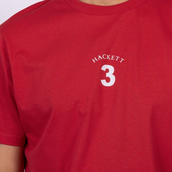 Hackett Mens Red Heritage Number T Shirt main image