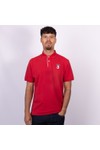 Hackett Mens Red Heritage NBR Plain Polo Shirt