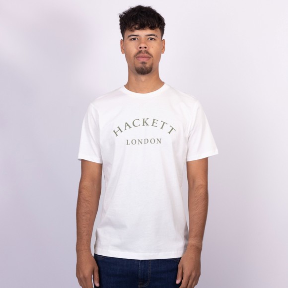 Hackett Mens Off-White Heritage ESS T-Shirt
