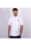 Hackett Mens White Heritage NBR Plain Polo Shirt