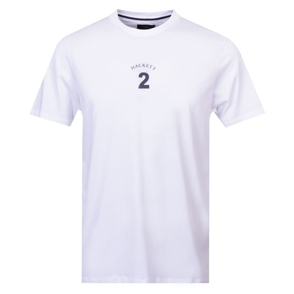 Hackett Mens White Heritage Number T Shirt