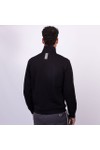 EA7 Emporio Armani Mens Black Small Logo Half Zip Sweatshirt