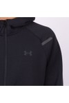 Under Armour Mens Black Unstoppable Fleece Hooded Full Zip 