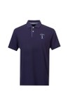 Hackett Mens Blue Heritage NBR Plain Polo Shirt