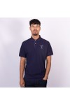 Hackett Mens Blue Heritage NBR Plain Polo Shirt