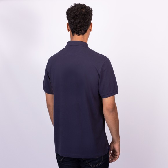 Hackett Mens Blue Heritage NBR Plain Polo Shirt main image