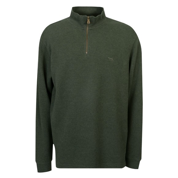 Rodd & Gunn Mens Green Alton Ave Knitted Half Zip Jumper