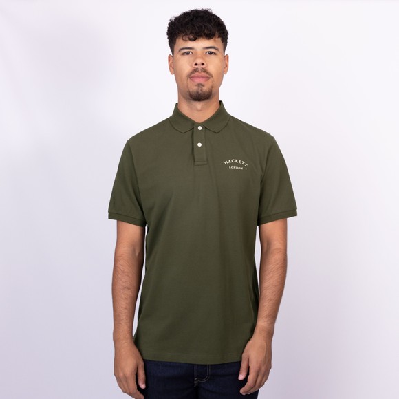 Hackett Mens Green Heritage Essential Polo Shirt