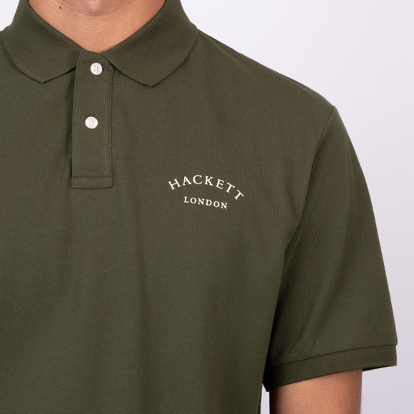 Hackett Mens Green Heritage Essential Polo Shirt main image