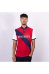 Hackett Mens Red Heritage NBR Sash Polo Shirt