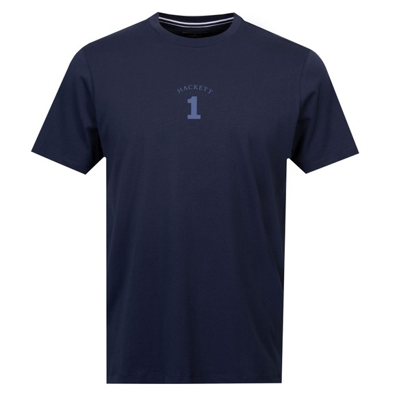 Hackett Mens Blue Heritage Number T Shirt