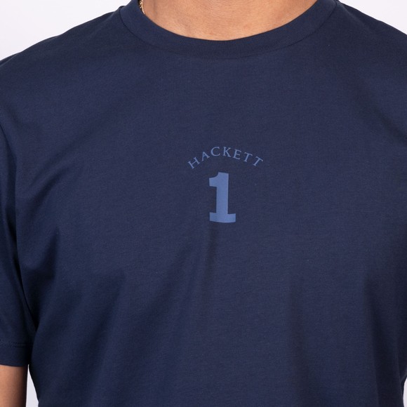 Hackett Mens Blue Heritage Number T Shirt main image