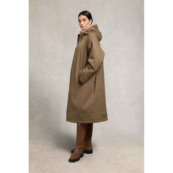 Holland Cooper Womens Beige One Size Waterproof Coat main image