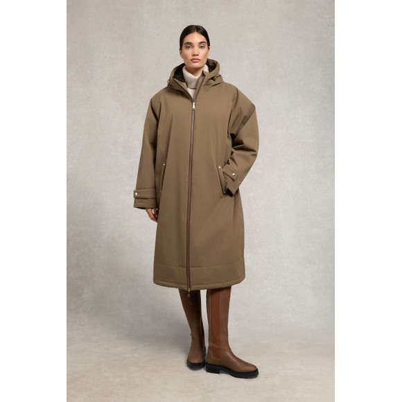 Holland Cooper Womens Beige One Size Waterproof Coat main image