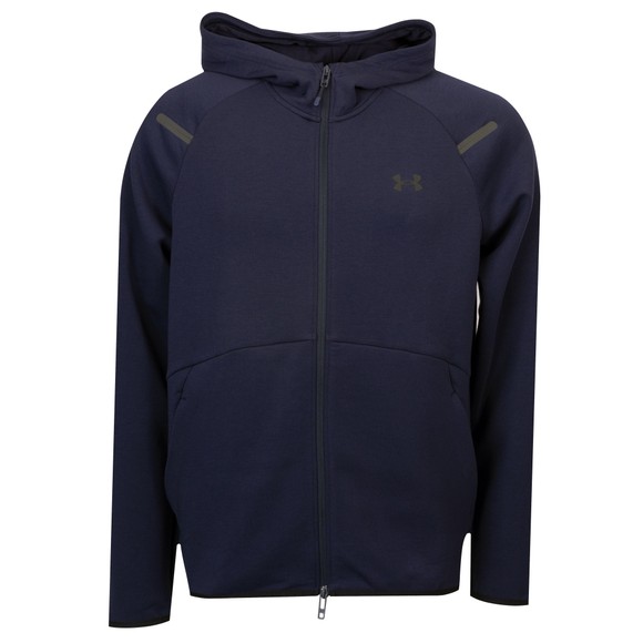 Under Armour Mens Blue Unstoppable Fleece Hooded Full Zip  main image