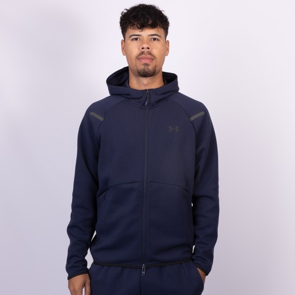 Under Armour Mens Blue Unstoppable Fleece Hooded Full Zip  main image