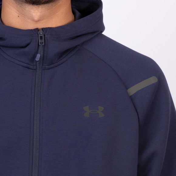 Under Armour Mens Blue Unstoppable Fleece Hooded Full Zip  main image