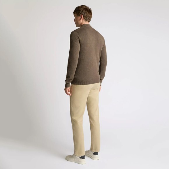 Remus Mens Brown Polo Neck Knitted Jumper main image