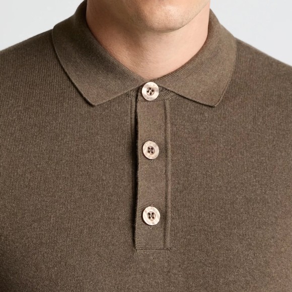 Remus Mens Brown Polo Neck Knitted Jumper main image