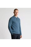 Remus Mens Blue Polo Neck Knitted Jumper