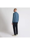 Remus Mens Blue Polo Neck Knitted Jumper