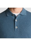 Remus Mens Blue Polo Neck Knitted Jumper