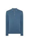 Remus Mens Blue Polo Neck Knitted Jumper