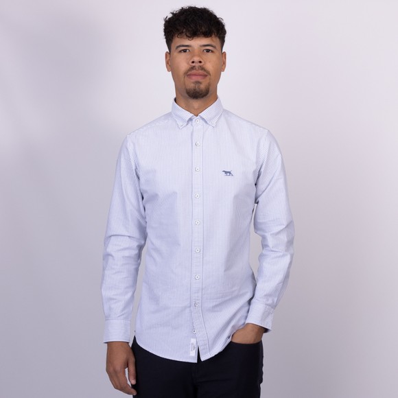 Rodd & Gunn Mens Blue Oxford Stripe LS Shirt