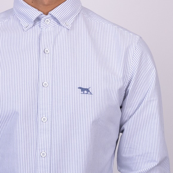 Rodd & Gunn Mens Blue Oxford Stripe LS Shirt main image