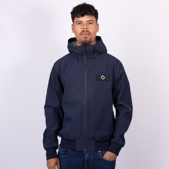 Ma.Strum Mens Blue Infantry Softshell Jacket main image
