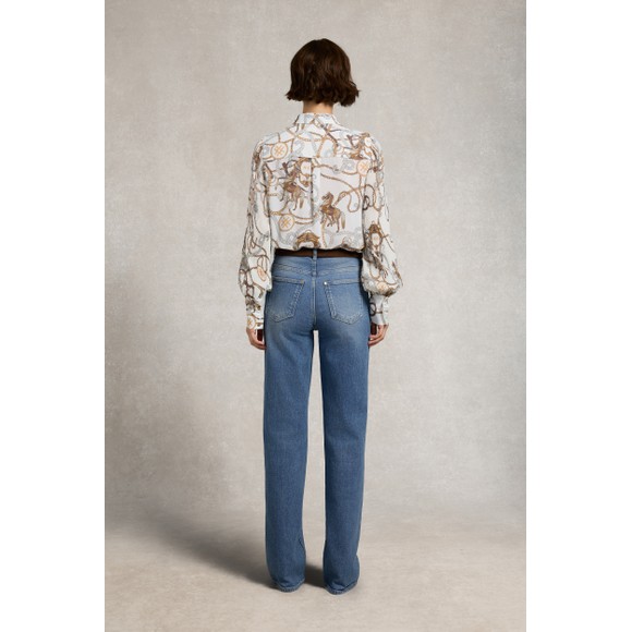Holland Cooper Womens Off-White Beau Shirt main image