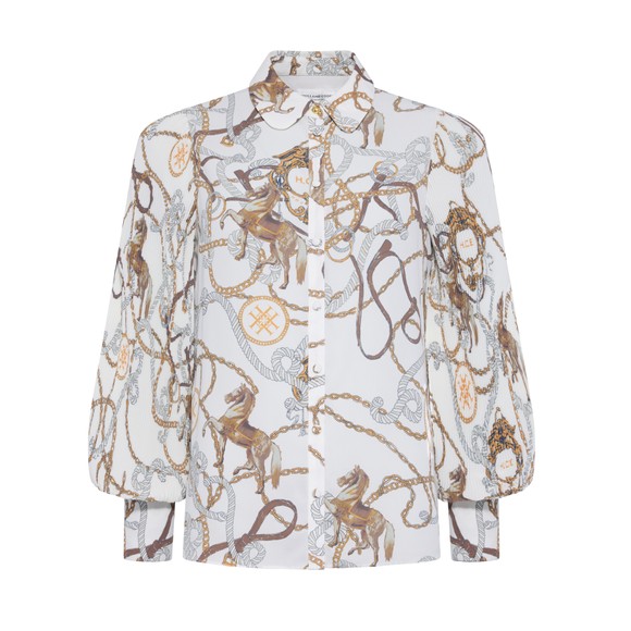 Holland Cooper Womens Off-White Beau Shirt main image