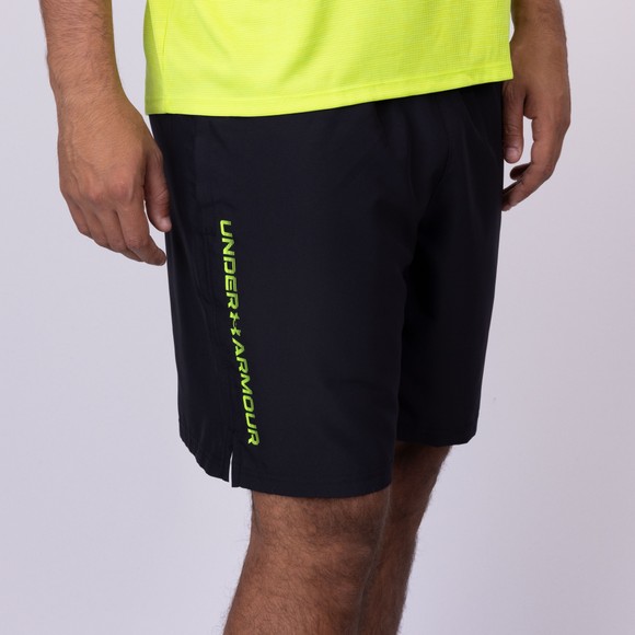 Under Armour Mens Black Woven Wordmark Shorts main image