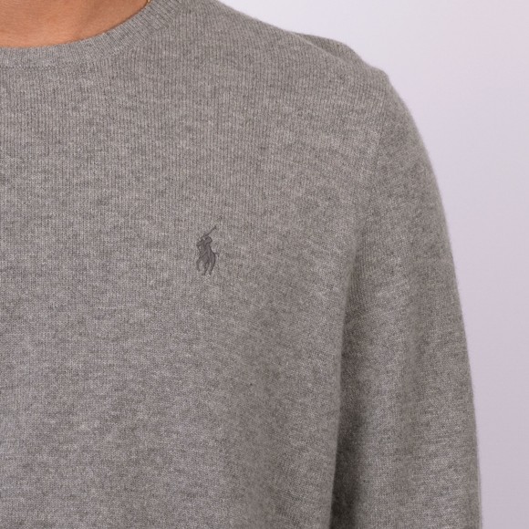 Polo Ralph Lauren Mens Grey Wool Crew Neck Jumper main image