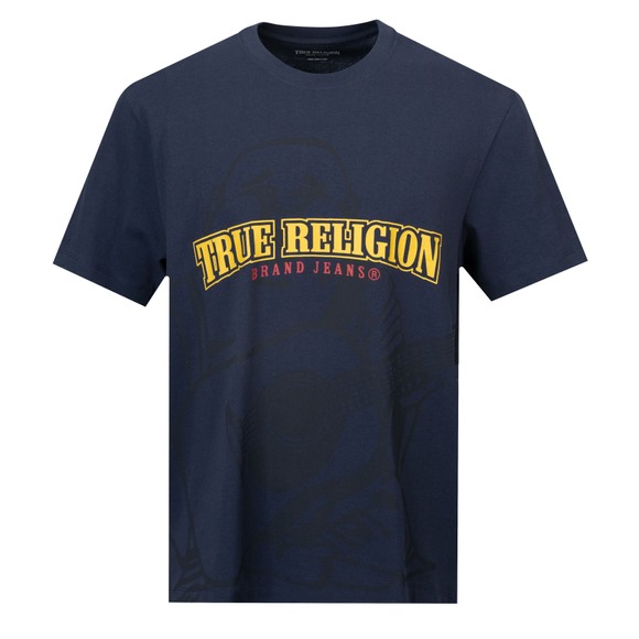 True Religion Mens Blue SS Shadow Logo T-Shirt main image