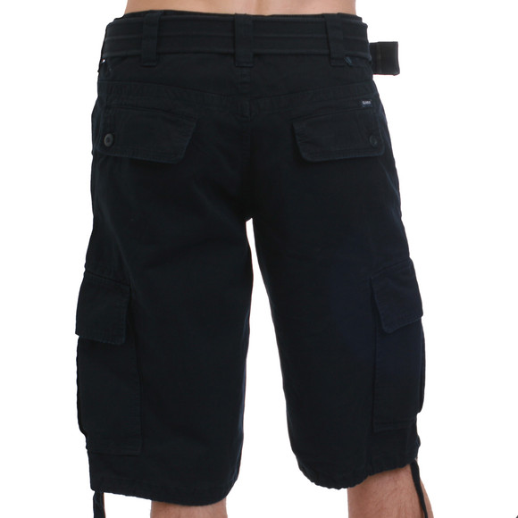 Gant Mens Blue Gant Navy Belted Cargo Shorts main image