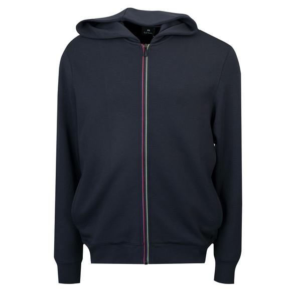 PS Paul Smith Mens Blue Sports Stripe Full Zip Hooded Sweatshirt main image