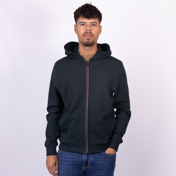 PS Paul Smith Mens Blue Sports Stripe Full Zip Hooded Sweatshirt main image