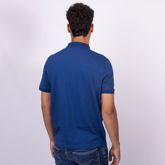 PS Paul Smith Mens Blue Printed Polo Shirt main image