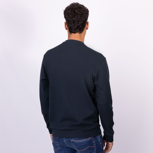 Paul & Shark Mens Blue Nylon Shark Centre Logo Sweatshirt main image